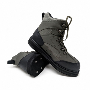 Image of Snowbee Stream-Trek Wading Boots - Studded Felt Sole - Two-Tone Taupe