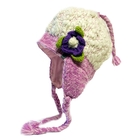 Image of Snugbug Thick Earflap Hat - White / Pink