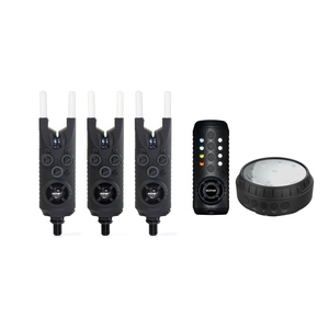 Image of Sonik Gizmo 3 Alarm & Receiver Set With Bivvy Lamp - All Blue
