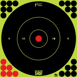 Image of Pro-Shot Splatter Shot 12 Inch GREEN Bulls Eye Target - 5pk