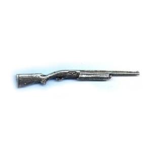Image of T S Brown Auto Shotgun Pewter Pin Badge