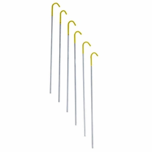 Image of Terra Nova Titanium 2g Skewer Tent Pegs (6 pack) - Yellow / Grey