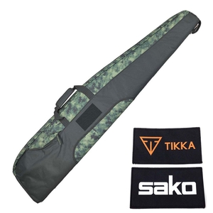 Image of Tikka Rifle Slip with Tikka/Sako Logo - Green Camo