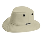 Image of Tilley Medium Curved Brim Breathable Nylon Hat - Stone With Taupe Underbrim
