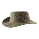 Image of Tilley Medium Brim Snap Up Hat - Olive