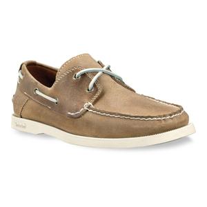 Image of Timberland Earthkeepers Heritage Boat 2-Eye Boat Shoe (Men's) - White Onyx Roughcut