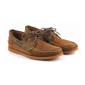 Image of Timberland Earthkeepers Heritage Boat 2-Eye Boat Shoe (Men's) - Rust Roughcut