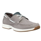 Image of Timberland Earthkeepers Hulls Cove 2-Eye Boat Shoe (Men's) - Grey Tumbled Nubuck