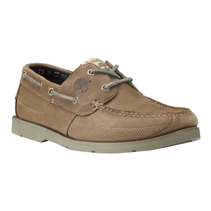 Image of Timberland Earthkeepers Kia Wah Bay 2-Eye Boat Shoes (Men's) - Taupe Nubuck