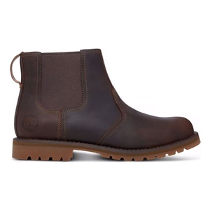Image of Timberland Earthkeepers Larchmont Chelsea Boots (Men's) - Gaucho Saddleback (Dark Brown) Full Grain