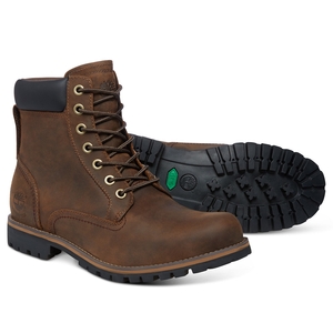 Image of Timberland Earthkeepers Rugged 6 Inch Waterproof Walking Boots (Men's) - Dark Brown