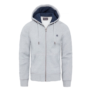 Image of Timberland Exeter River Basic Zip Thru Hoodie (Men's) - Medium Grey Heather