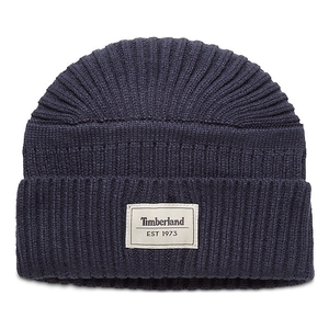 Image of Timberland Gulf Beach Ribbed Beanie (Men's) - Dress Blue