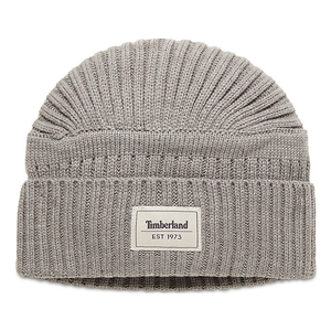 Image of Timberland Gulf Beach Ribbed Beanie (Men's) - Light Grey Heather