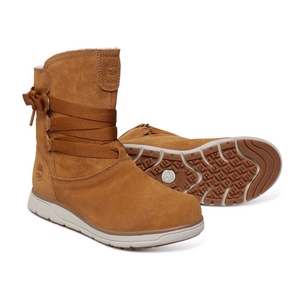 Image of Timberland Leighland Pull-On WP Boots (Women's) - Trapper Tan Silk Suede