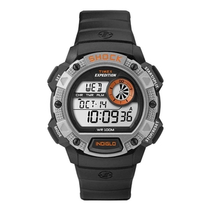 Image of Timex Expedition Base Shock 100m Watch - Black / Orange