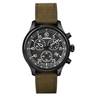 Image of Timex Expedition Field Chrono Watch - Light Brown Leather Strap