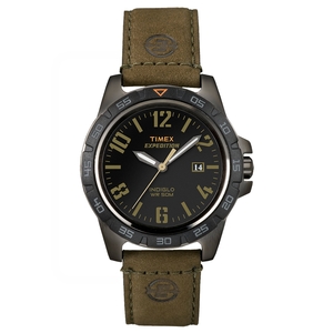 Image of Timex Expedition Rugged Metal Watch - Brown Leather Strap