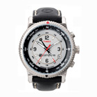 Timex Expedition Stainless Steel E-Compass - Leather Strap