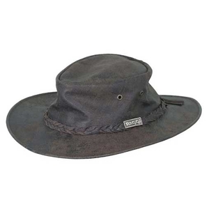 Image of Toggi Cortes Crushable Leather Hat - Chocolate