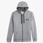 Image of Under Armour Storm Cotton Full-Zip Hoody - True Grey Heather / Black