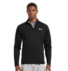 Image of Under Armour Tech 1/4 Zip Long Sleeve T-Shirt - Black/White