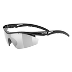 Image of Uvex Sportstyle 111 Interchangeable Lens Glasses Set - Black / Mirror Silver, Mirror Orange, Clear