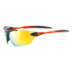 Image of Uvex Sportstyle 203 Glasses - Black Matte Orange