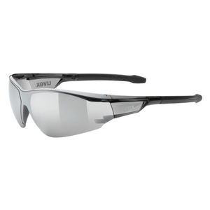 Image of Uvex Sportstyle 218 Glasses - Black Silver Mirror