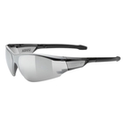 Image of Uvex Sportstyle 218 Glasses - Black Silver Mirror