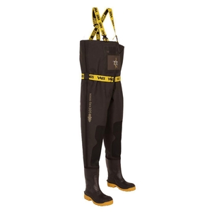 Image of Vass 305-5L Heavy Duty Boot Foot Breathable Chest Waders - Black