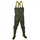 Image of Vass 700E Nova Chest Waders - Non Studded Cleated Sole - Dark Green
