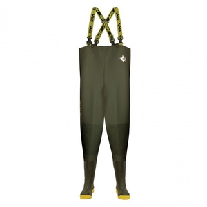 Image of Vass 740E Super Nova Chest Waders - Cleated Sole With Mega Studs - Dark Green
