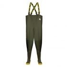 Image of Vass 740E Super Nova Chest Waders - Cleated Sole With Mega Studs - Dark Green