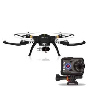 Image of Veho Muvi Q-Series Q-1 Drone with Advanced 3-Axis Gimbal With Muvi K-2 Pro 4K Action Camera