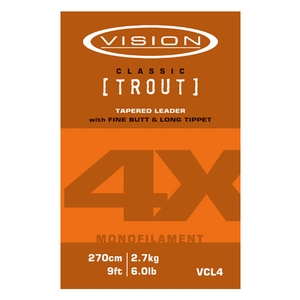 Image of Vision Mono Classic Trout Leader - 9ft