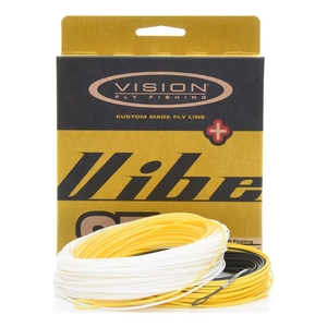 Image of Vision Vibe 85+ Fly Line - Ivory White/Yellow