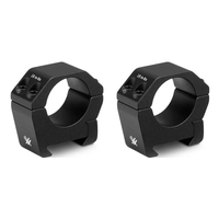 Vortex 2 Piece Sport 1 Inch Rings - Picatinny/Weaver Fit