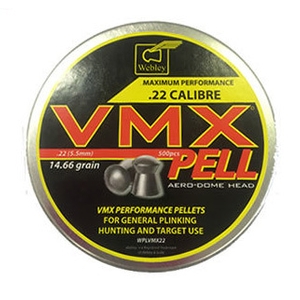 Image of Webley VMX Aero-Dome Head Pellets - .22 (250)
