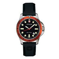 Image of Wenger Battalion III Diver Watch - Orange