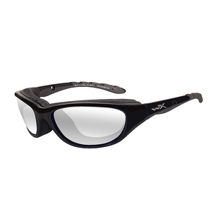 Image of Wiley X Airrage Sunglasses - Gloss Black / Clear
