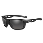 Image of Wiley X Aspect Sunglasses - Smoke Grey Lenses/Matte Black Frame