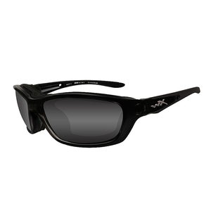 Image of Wiley X Brick Sunglasses - Gloss Black / Polarized Smoke Grey