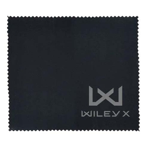 Image of Wiley X Cleaning Cloth with Wiley X Logo - Black