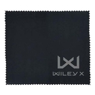 Image of Wiley X Cleaning Cloth with Wiley X Logo - Black