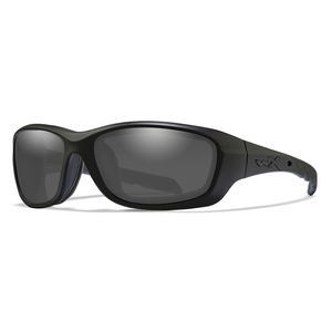 Image of Wiley X Gravity Black Ops Captivate Polarized Sunglasses - Smoke Grey Lenses/Matte Black Frame