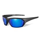 Image of Wiley X Ignite Polarized Sunglasses - Polarized Blue Mirror (Green) Lens/Matte