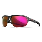 Image of Wiley X Jakl Sunglasses - Captivate Red Mirror Lens / Gloss Crystal Grey Frame