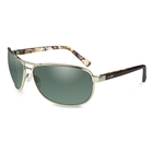 Image of Wiley X Klein Polarized Sunglasses - Smoke Green Lenses/Gold Frame