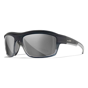 Image of Wiley X OZone Sunglasses - Silver Flash Lenses/Matte Charcoal Fade-to-Grey Frame